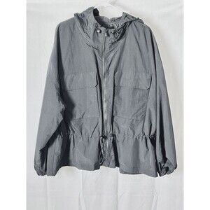 Old Navy‎ Active Unisex 3X Black Hooded Windbreaker NWT